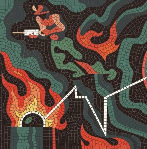 Абстрактная мозаика «Энергия» — 100×100 см