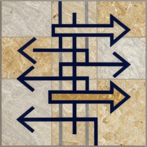 Геометрическая мозаика Opus Incertum, современный урбанизм