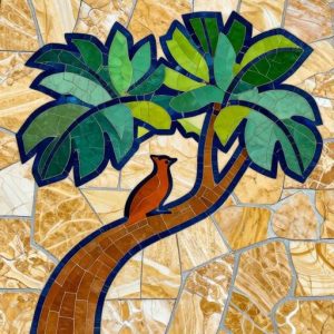 Блестящая Мозаика Тукана на Пальме