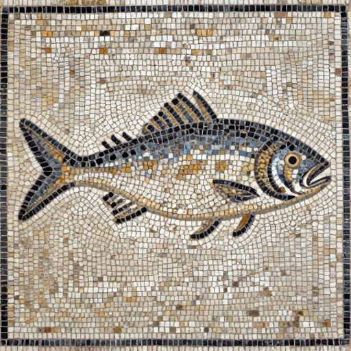 Classical Fish Mosaic Art - Opus Tessellatum