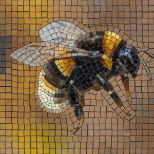 Мозаика «Золотая Пчела» — 100×100 см