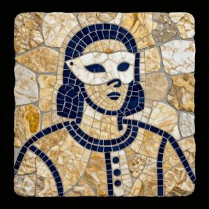 Мозаика Комедия дель арте – Портрет в стиле Opus Incertum