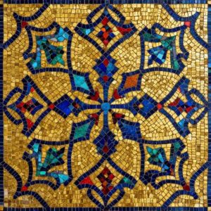 Богатые узоры византийского мозаичного искусства