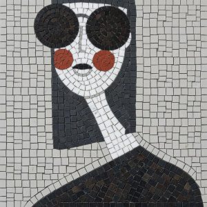 Modern Abstract Mosaic Portrait Art