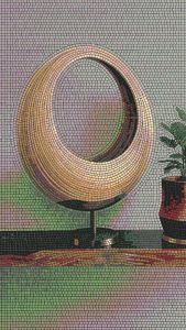 Современная абстрактная мозаика «Золотой круг»