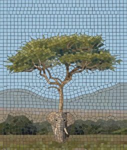 Мозаика «Слон и Дерево»: Сюрреализм и Природа