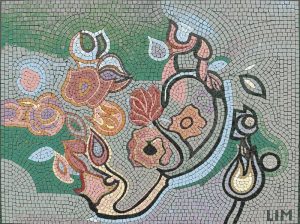 Серенада голубя в мозаике