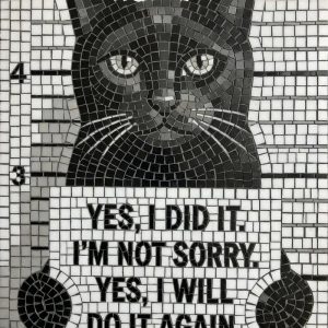 Мозаика «Озорной кот» — «Да, я это сделал»