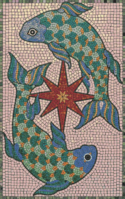 Мозаика Мелкий модуль: игривый морской обитатель