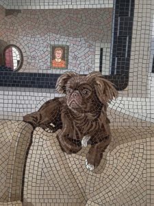 Мозаика «Коричневый пушистый пес»