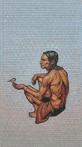 Мозаика «Человек и птица» — Искусство MELTI