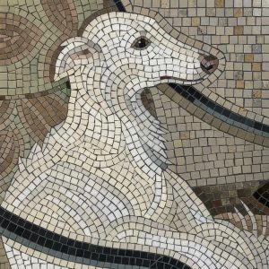 Мозаика «Грациозная борзая» — Классический стиль