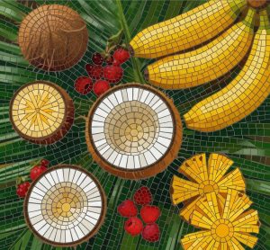 Мозаика «Тропические фрукты» — Бананы и Кокосы