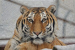 Мозаика «Величественный тигр» — Искусство в деталях