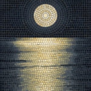 Мозаика «Отражение золотой луны»
