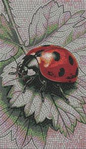 Мозаика «Божья коровка на листе» | MELTI