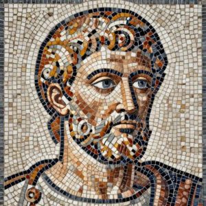 Мозаичный портрет императора Нерона – Opus Tessellatum