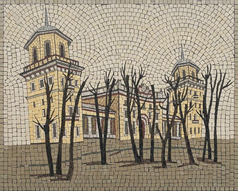 Классический мозаичный стиль исторического здания