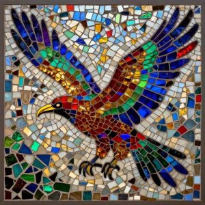 Flying Kite Mosaic Art – Opus Incertum Style