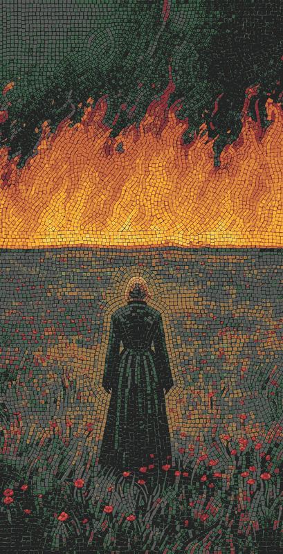 Мелкий модуль: Мозаика с огненным небом