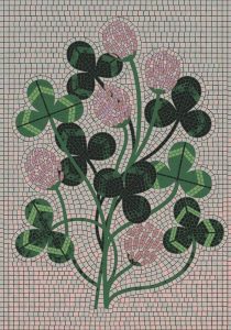 Сереный цветок мелкой мозаики