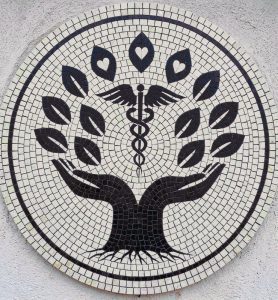 Caduceus Tree of Life Mosaic Art
