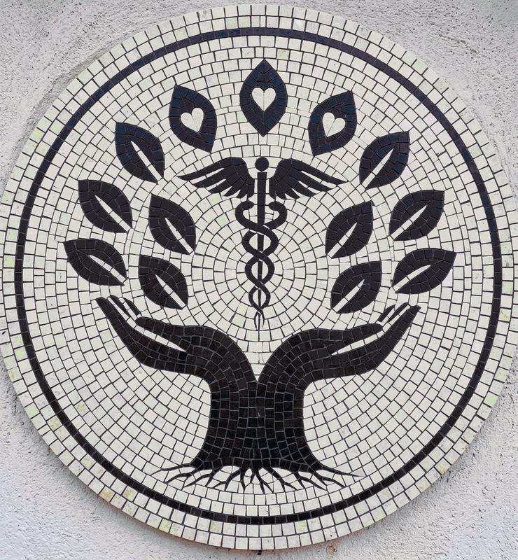 Caduceus Tree of Life Mosaic Art