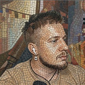 Мозаичный портрет современного мужчины