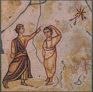 Мелкий модуль: мифологическая сцена в теплых тонах