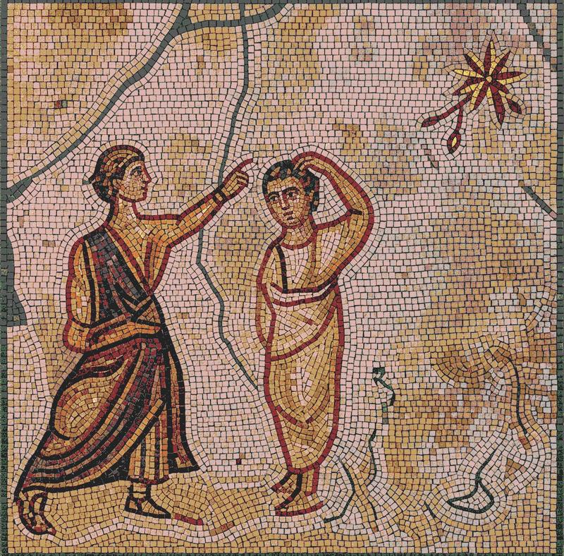 Мелкий модуль: мифологическая сцена в теплых тонах