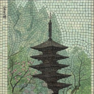 Классическая AI мозаика: Японский пагода