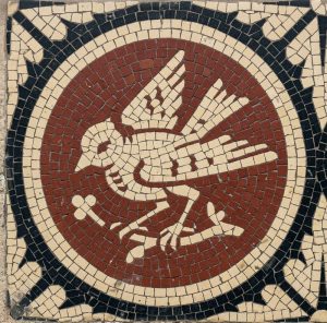 Классическая мозаика с птицей — Античный стиль