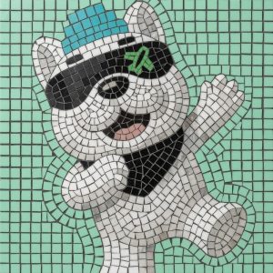 Мозаика «Крутой пес в очках»