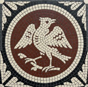 Классическая мозаика с птицей – Античный стиль