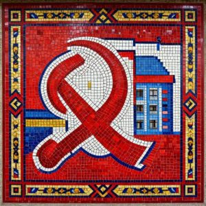 Советская мозаика: Красный ковер и город