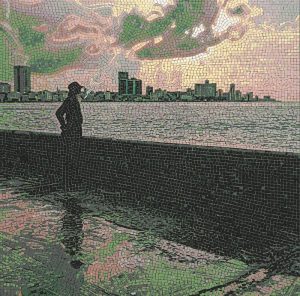 Сереность и городской пейзаж в мозаике