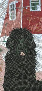 Мозаика «Черный пес» — Современное искусство MELTI