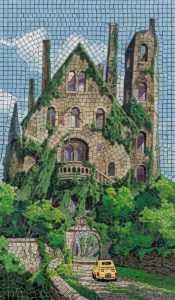 Мозаика «Заброшенный каменный особняк»