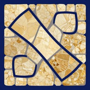 Мозаика «Банный веник» в стиле Opus Incertum