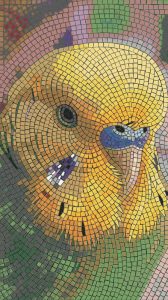 Мозаика «Золотой попугай» — Декоративное панно