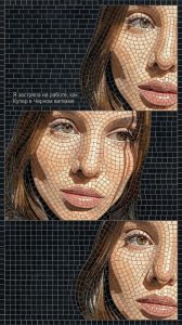 Мозаичный портрет женщины – Современное AI искусство