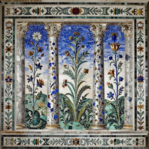 Флорентийская мозаика: Римские колонны и форум