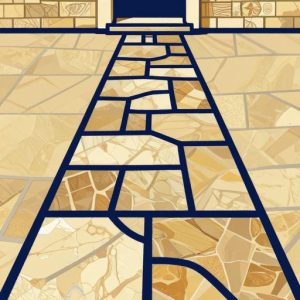 Мозаика «Дорожка к дому» в стиле Opus Incertum