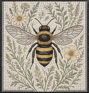Мозаика «Медоносная пчела» — Природа в камне