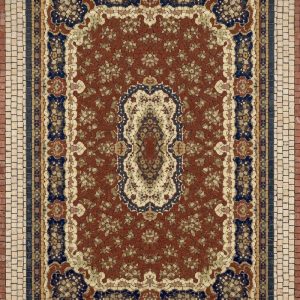 Классическая орнаментальная мозаика в терракотовых тонах