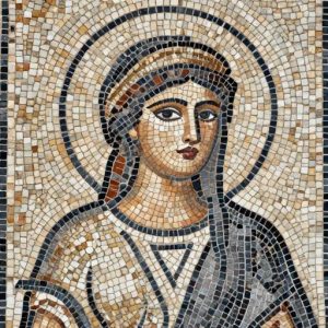 Byzantine Princess Mosaic Art – Opus Tessellatum