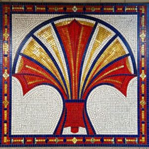 Советская мозаика «Китайский веер»