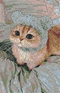 Мозаика «Рыжий котик» — Уютный портрет кота