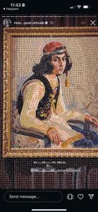 Classical Mosaic Portrait of a Youth