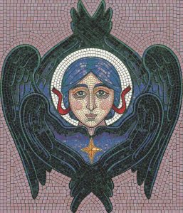 Мозаика «Ангел» — Духовный образ в стиле MELTI